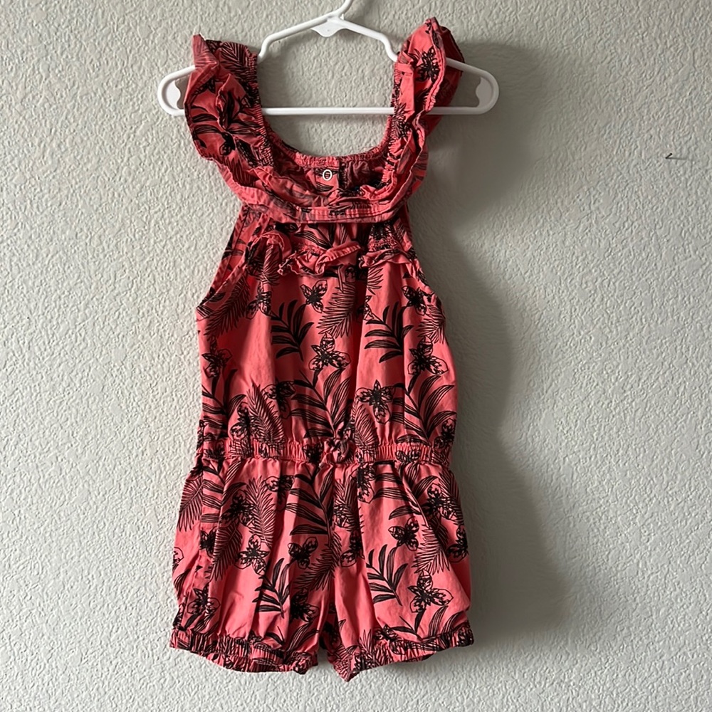 U.S. Polo Girls floral romper
